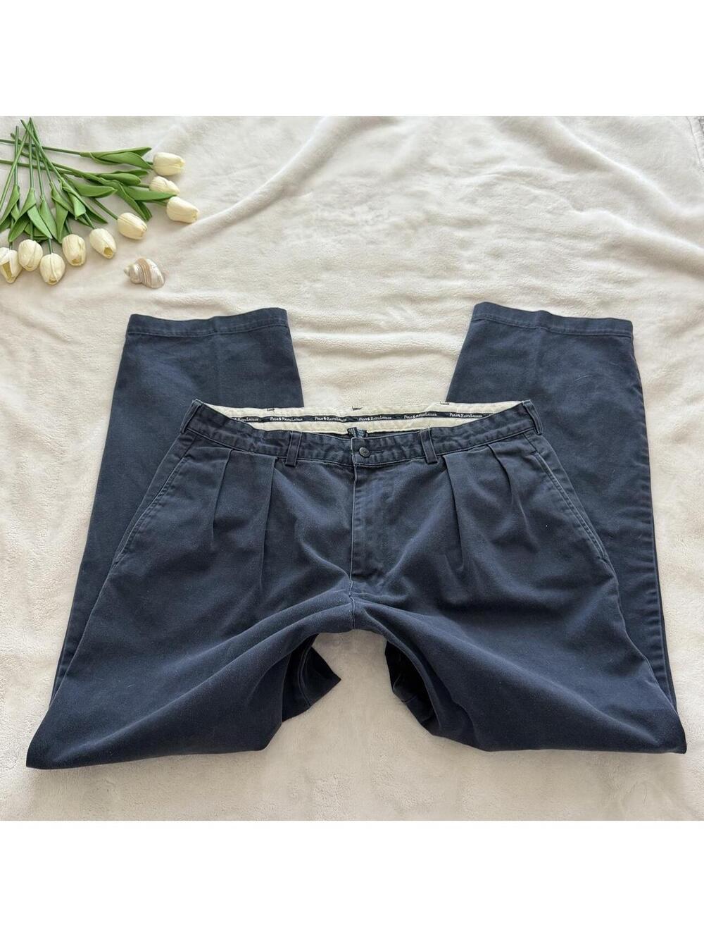 Polo Ralph Lauren navy blue cotton chino work pants